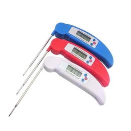 Temperature Instruments Wholesale Instant Read Thermometer Super Fast Digital Electronic Food Cooking Barbecue Meat Thermometers Colla Dhfb5