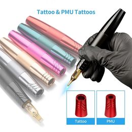 Tattoo Machine Electric Tattoo Machine Pen 12000 RPM Strong Coreless Motor Top Permanent Makeup Machine Eyebrow Lips Tattoo Machine Pen Set 231115