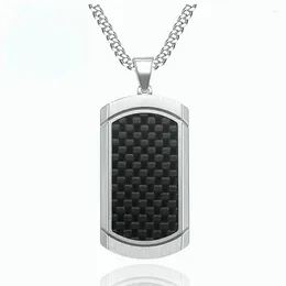 Pendant Necklaces Creative Stainless Steel Shield On The Neck For Men Link Chain Male Party Gift