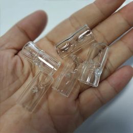 Long 30mm OD12mm Mini Glass Philtre Tips for Dry Herb Tobacco with Cigarette Holder 2mmThick Pyrex LL