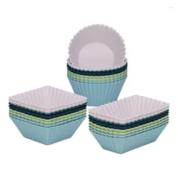 Bakeware Tools Silicone Muffin Cups Muffins Easy Clean Dishwasher Safe Non Stick Thick & Heavy Duty Cupcake Liners For Halloween