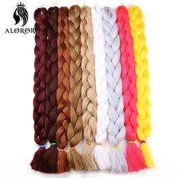 Human Hair Bulks Alororo Synthetic Jumbo Braid 82 Inch African Fake High Temperature Fibre Braiding Extensions for Women 231115