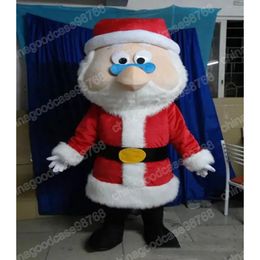 Christmas Santa Claus Mascot Costume Top Quality Halloween Fancy Party Dress Cartoon Character Outfit Suit Carnival Unisex Outfit Advertising Props