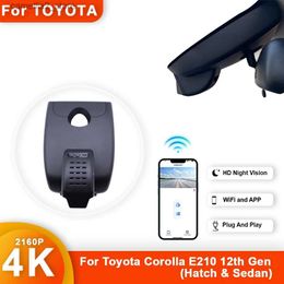 Car DVRs For Toyota Corolla Altis E210 12th Gen 4K HD Dash Cam for Car Camera Recorder Dashcam WIFI Car Dvr Recording Devices Accessories Q231115