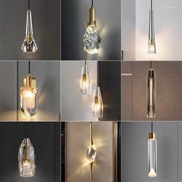 Pendant Lamps Coloured Lights Lamp Black Iron Wire Industrial Lighting Led Light Modern Glass Chandelier