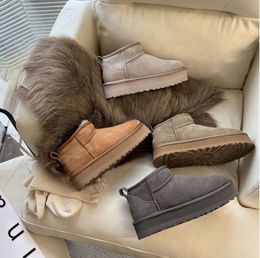 Platform Height Boot Women Classic Ultra Warm Australian Fur Snow Boots Designer Tasman Tazz Plush Casual Slippers Suede Ankle Shoes 35-44 UGGsity