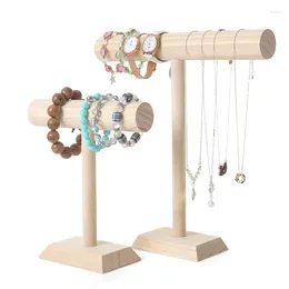 Jewellery Pouches Portable Bracelet Chain T-Bar Rack Display Stand For Bangle Watch Necklace Home Organisation Holder Showcase Durable