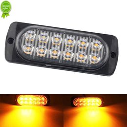 New 1pcs Led Strobe Warning Light Cheap Strobe Grille Flashing Lightbar Truck Car Beacon Lamp Amber Traffic Light 12V 24V Car Light