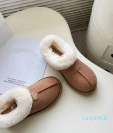 Snow Boots Australian Mini Slipper Platform Fluffy Mules Warm Winter Half Womens Fur Booties Shoe Booties Bottes