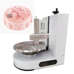 Bakery Equipment Birthday Cake Automatic Decorating Cream Depositor Smoother Frosting Coating Icing Spreading Machine