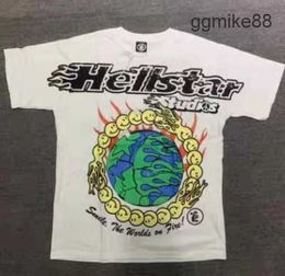 Hellstar T-shirts Men's Top Quality 100% Cotton t Shirts for Men Hellstar Shirt Men Graphic Tees Shirt Women Oversize White Black Loose Tee T-shirt Fashion BUFO