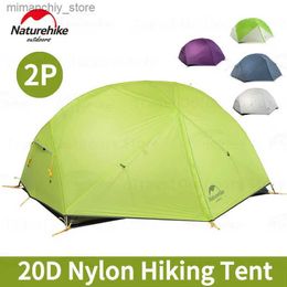 Tents and Shelters Naturehike Mongar 2 Peop Doub Layer Tent / Ultralight Tent Extend Awning Outdoor Camping Hiking Waterproof 15D/20D Nylon Q231115