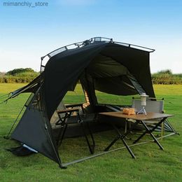 Tents and Shelters 2023 Sonuto Outdoor 3 4 Person One-touch Camping Tent Quick Automatic Open Beach Tent Family Travel Picnic Park Sunshade Fishing Q231117