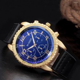 Wristwatches 2023 Watch Men's Belt Quartz Geneva Explosive Fashion Casual Business Luxury Bulk Items Wholesale