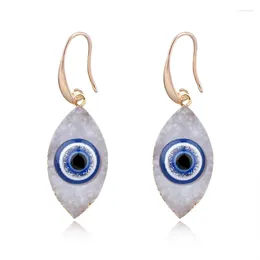 Dangle Earrings Turkey Druzy Blue Eye For Women Vintage Evil Hanging Drop Female Dangly Jewellery Gift Wholesale