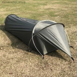 Tents and Shelters Ultralight Sing Person Tent Waterproof Camping Tent for Outdoor Backpacking Hiking Fishing Q231117