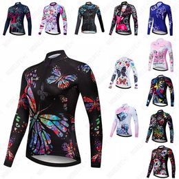 Cycling Jersey Sets MLC Quickdrying Bike Shirt Summer Long Sleeve Top Ropa Ciclismo Women's Breathable Mtb 231114