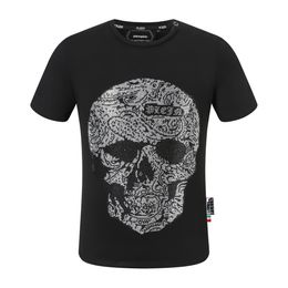 pleinxplein pp Men's T-Shirts original design Summer shirt plein T-shirt pp cotton rhinestone skulls pattern shirt short sleeve 2062 Colour