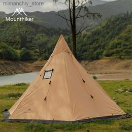 Tents and Shelters New Tent Outdoor Camping Travel Doub-sided Waterproof Camping Site Pyramid Indian Wood Stove Tent Fire Protection Q231117