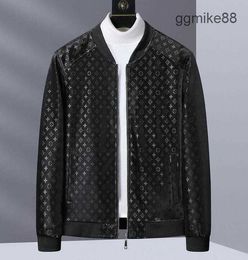Leather Biker Designer Mens Jacket New Top Leather Suprem Jackets for Men Pu Soft Leather Men's Autumn and Winter Light Business Casual Stand Collar Simple 6NUM