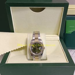 37 Color Real Photo With Box Midsize Watch Women Men 36mm 126233 Green Roman Diamond Dial 18k Yellow Gold Steel Two Tone 126234 Ladies Bracelet Champagne Watches