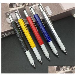 Multi Function Pens Wholesale Modern Design Overvalue Handy Tech Tool Ballpoint Pen Screwdriver Rer Spirit Level Mtifunction Fit For M Dhgcw