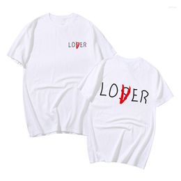 Men's T Shirts Cotton Shirt Lover T-shirt Men Women Fashion Oversized Tshirt Kids Hip Hop Tees Black Tops Loser Tee Summer Camiseta Hombre