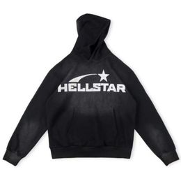 Hellstar Sports Suit Designer Hoodie Long Sleeve Pants Pullover Street Hip Hop Retro Alphabet Print High Street Personalised Hell star Hoodie Men women tracksuit z4