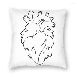 Pillow Abstract Minimalist Throw Case Home Decor Square One Empathy Heart Artistic Cover 45x45 Pillowcover For Sofa