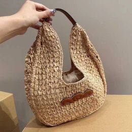 Designer bag summer straw tote bag women luxurys handbag Fashion basket Shoulder Purse Lady Beach Bags