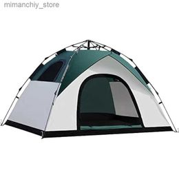 Tents and Shelters anngrowy Camping Tent 2/4 Person Instant Family Tent Up Tents for Camping Waterproof Portab Hiking Camp Lightweight Tent Q231115