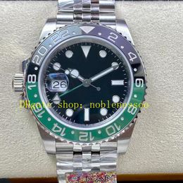 Left Hand Watch Mens 40mm Green Black Ceramic Bezel 904L Steel Jubilee Bracelet 126720 Clean Cal.3186 Movement Automatic Mechanical Sport Watches