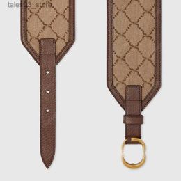 Belts Top Designer Leather Canvas Belts Women Mens Wide Belt Width 7cm Waistband Women Cowhide Letter G Golden Buckle Luxury Cintura Ceintures Q231115