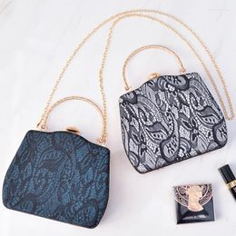 Evening Bags Winter Woman Bag Lace Trending Handbags 2023 Desiner Luxury PU Cell Phone Purse Women Hand Party Purses Clutch Ladies