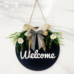 Decorative Flowers Wreath Window Suction Cups Welcome Door Hanger Decoration Front Mini Fall Kits For Adults