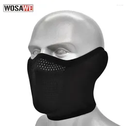 Motorcycle Helmets Cycling Thermal Mask Windproof Moisture Wicking Breathable Face Dustproof Skiing