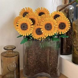 Compatible With LEGO Bouquets Sunflowers Building Blocks Tulips Simulated Flowers Small and Fresh Home Decorations Gifts For Girlfriends