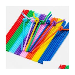 Drinking Straws Clearview Colored Disposable Sts Plastics Coke St - 100/Pack Perfect For Drinks Art And Modeling Tea Crazy Colorf Drop Dhqqv