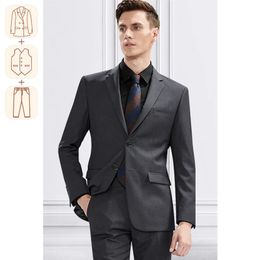 Men's Suits Blazers Genuine Business Gentleman Italian Slim Suit Groom Wedding Dress threepiece suitMan Tuxedo M6XL SuitsJacketsVestPants 231115