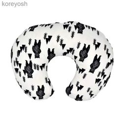 Pillows F62D Removable Nursing Pillow Cover Newborn Bedding U-Shape Nursing Pillow Covers Lovely Printed Breastfeeding Pillow CoverL231116