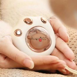 Space Heaters Cute Cat Paw Hand Warmer 1200mAh/2400mah USB Rechargeable Portable Winter Keep Warm Gadget Pocket Mini Electric Heater YQ231116