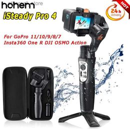 Stabilisers Hohem iSteady Pro 4 Camera Gimbal 3-Axis Handheld Stabiliser for Gopro Hero 11 10 9 8 7 6 5 Osmo Action Insta360 One R 3 Q231116