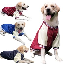 Dog Apparel Pet Baseball Uniform for Small Large Dogs Winter Jacket Puppy Clothes French Bulldog Chihuahua Apprael Labrador Outfits Costume 231115