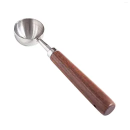 Coffee Scoops Wood Handle Practical Durable Natural 30ml Measuring Tea Gifts Scoop Kitchen Cooking For Beans Baking Ergonomic Elegant