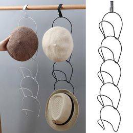 Hooks & Rails Detachable Baseball Cap Rack Hat Holder Home Punch-free Stackable Storage Door Closet Space Saving Hanger OrganizerHooks