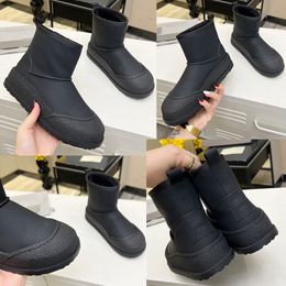 New womens boots ski boots snow boots designer boots winter boots opper cowhide and rubber flat bottomed waterproof Ankle boots Warm comfortable Fashion Boots