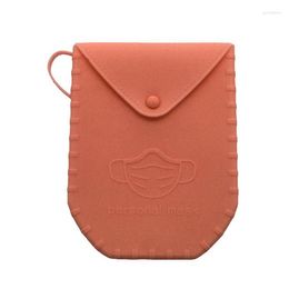 Storage Bags Mask Silicone Clip Multicolor Portable Bag Disposable Face Container Foldable Recycling Holder