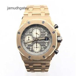 AP Swiss Luxury Watch Royal Oak Offshore Series Automatic Mechanical Men's Watch Waterproof 100 Meters 18k Rose Gold Material Full Set Swiss Watch 26470or.oo.1000or.02