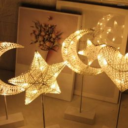 Night Lights Table Lamp Battery Powered Star Heart Shape Bedside Light Desk LED Ins Style Decorative