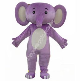 Christmas purple elephant baby Mascot Costume High quality Cartoon Character Outfits Halloween Carnival Dress Suits Adult Size Birthday Party Outdoor Outfit